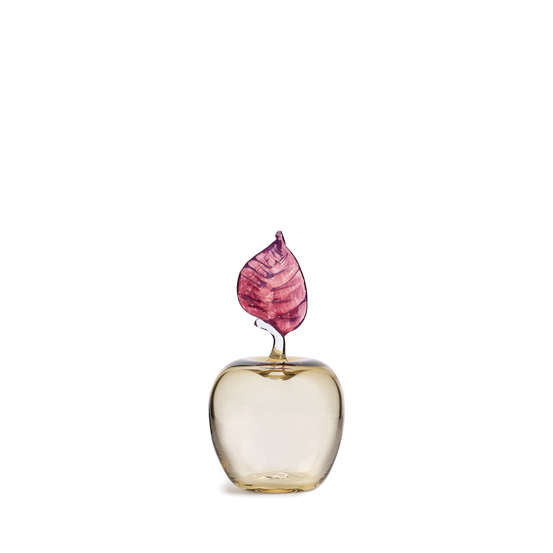 Marianne Apple Paperweight in Panna Cotta